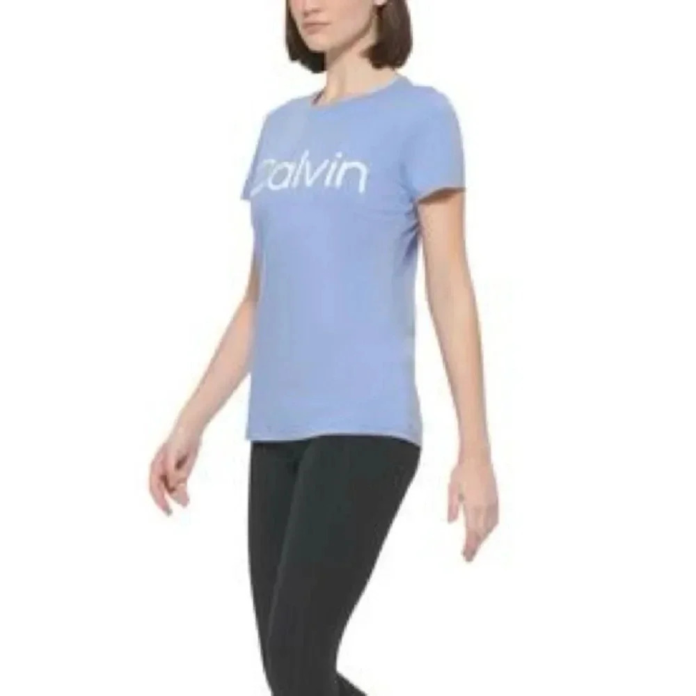 Calvin Klein Performance Logo Crewneck T-Shirt - Hyacinth NWT